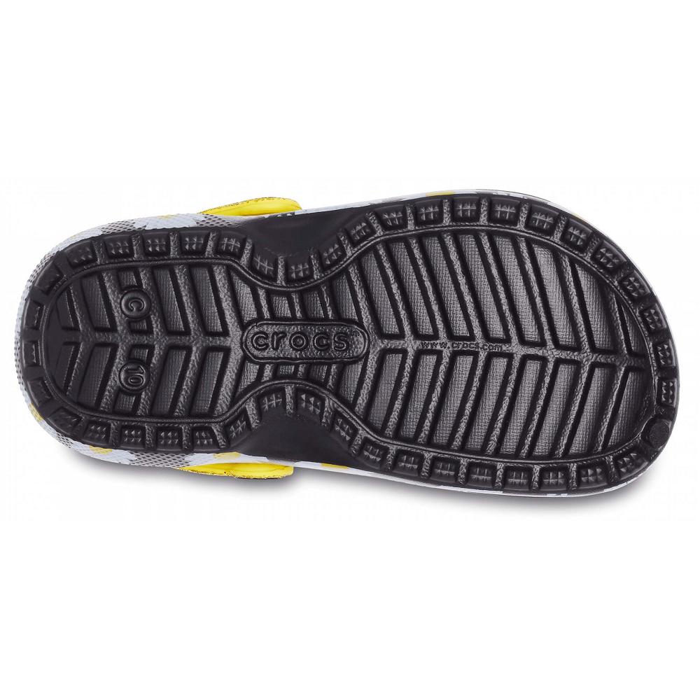 Black / White Girls' Crocs Classic Lined Vacay Vibes Clogs | NZ 1473JPQJ